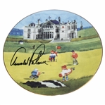 Arnold Palmer Signed 1995 Open Championship At St. Andrews Royal Mail Plate JSA ALOA