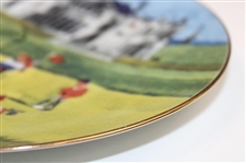 Arnold Palmer Signed 1995 Open Championship At St. Andrews Royal Mail Plate JSA ALOA