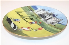 Arnold Palmer Signed 1995 Open Championship At St. Andrews Royal Mail Plate JSA ALOA