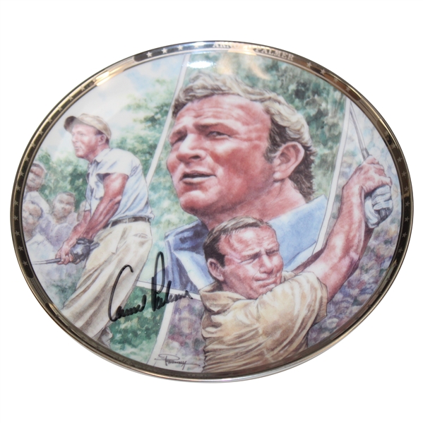 Arnold Palmer Signed 1992 Sports Impressions Platinum Edition Plate 2056/5000 JSA ALOA