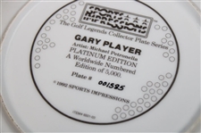 Gary Player Signed 1992 Sports Impressions Platinum Edition Plate 1585/5000 JSA ALOA