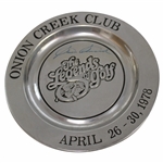 Sam Snead Signed 1978 Legends Of Golf At Onion Creek Club Pewter Plate JSA ALOA