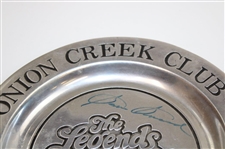 Sam Snead Signed 1978 Legends Of Golf At Onion Creek Club Pewter Plate JSA ALOA