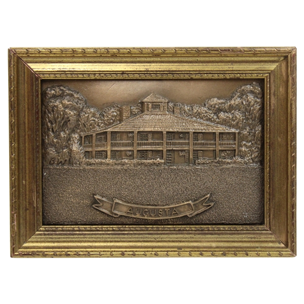 Augusta National Golf Club Clubhouse Resin Cast Bronze by Artist Bill Waugh