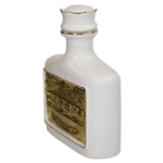 Augusta National Clubhouse Masters Logo Porcelain with Gold Foil Decanter by Artist Bill Waugh