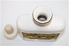 Augusta National Clubhouse Masters Logo Porcelain with Gold Foil Decanter by Artist Bill Waugh