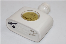 Augusta National Clubhouse Masters Logo Porcelain with Gold Foil Decanter by Artist Bill Waugh
