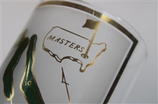 Five (5) Masters Tournament Course Map & Scorecard Drinking Glasses