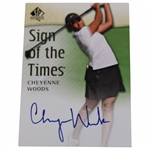 Cheyenne Woods Signed SP Authentic Sign of The Times Card