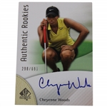 Cheyenne Woods Signed SP Authentic Rookies Card #298/699