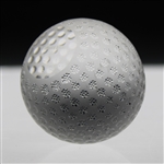 Tiffany & Co Luxury Leaded Crystal Art Glass Golf Ball Paperweight