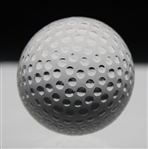 Tiffany & Co Luxury Leaded Crystal Art Glass Golf Ball Paperweight