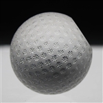 Tiffany & Co Luxury Leaded Crystal Art Glass Golf Ball Paperweight