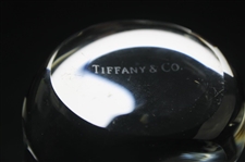 Tiffany & Co Luxury Large Leaded Crystal Art Glass Golf Club Paperweight