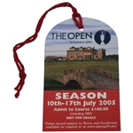 2005 Open Championship at St. Andrews Season Ticket, Programme & Three (3) Orders of Play