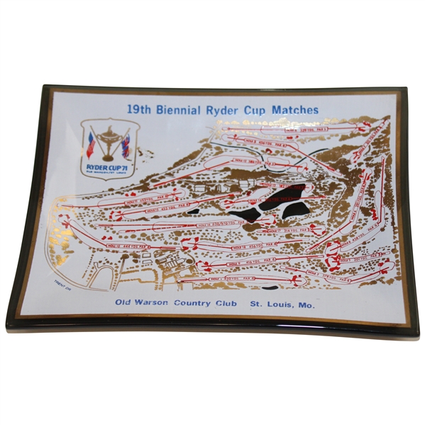 1971 Ryder Cup at Old Warson Country Club Glass Candy Dish/ Tray