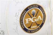 Palmer, Nicklaus, Player & other Stars Signed 1990 Senior PGA Championship at PGA National GC Golf Bag