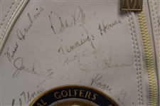 Palmer, Nicklaus, Player & other Stars Signed 1990 Senior PGA Championship at PGA National GC Golf Bag