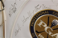 Palmer, Nicklaus, Player & other Stars Signed 1990 Senior PGA Championship at PGA National GC Golf Bag