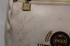 Palmer, Nicklaus, Player & other Stars Signed 1990 Senior PGA Championship at PGA National GC Golf Bag