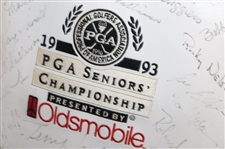 Palmer, Nicklaus, Player & other Stars Signed 1993 Senior PGA Championship at PGA National GC Golf Bag