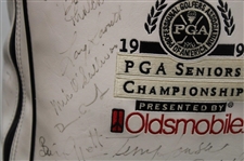 Palmer, Nicklaus, Player & other Stars Signed 1993 Senior PGA Championship at PGA National GC Golf Bag
