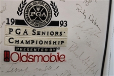 Palmer, Nicklaus, Player & other Stars Signed 1993 Senior PGA Championship at PGA National GC Golf Bag
