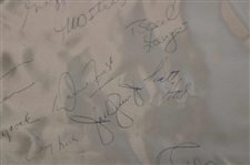 Palmer, Seve, Jack, Payne & 100+ Stars Signed 1985 PGA of America Championship at Cherry Hills Large Banner
