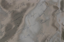 Palmer, Seve, Jack, Payne & 100+ Stars Signed 1985 PGA of America Championship at Cherry Hills Large Banner