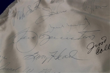 Palmer, Seve, Jack, Payne & 100+ Stars Signed 1985 PGA of America Championship at Cherry Hills Large Banner