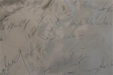 Palmer, Seve, Jack, Payne & 100+ Stars Signed 1985 PGA of America Championship at Cherry Hills Large Banner
