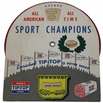 c.1944 All American All Time Sports Champions Record Trivia Wheel w/ Bobby Jones