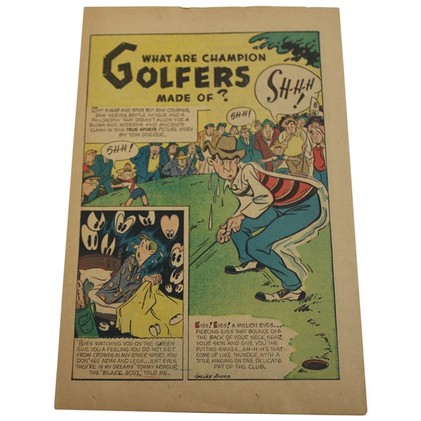 What Are Champion Golfers Made Of? Cartoon By Mike Arens ft. Bobby Jones, Hagen & Snead