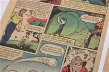 'What Are Champion Golfers Made Of?' Cartoon By Mike Arens ft. Bobby Jones, Hagen & Snead