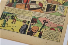 'What Are Champion Golfers Made Of?' Cartoon By Mike Arens ft. Bobby Jones, Hagen & Snead