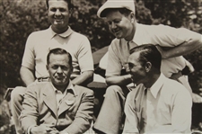 Bobby Jones, Ben Hogan, Byron Nelson & Jimmy Demaret 1946 Masters Photo from Ben Hogan Collection