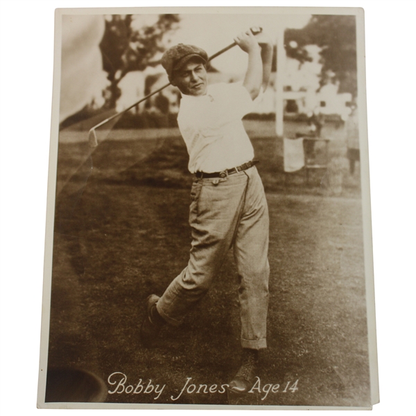 Bobby Jones Age 14 Swinging A Golf Club Reproduction Pietzcker Photo