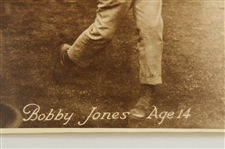 Bobby Jones Age 14 Swinging A Golf Club Reproduction Pietzcker Photo