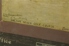 1916 Life Association Of Scotland Walton Heath Golf Club w/ James Braid Calendar by Michael Brown
