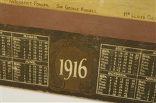1916 Life Association Of Scotland Walton Heath Golf Club w/ James Braid Calendar by Michael Brown