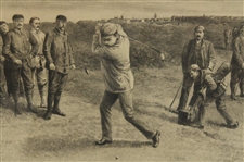 1892 'Golf' Tom Morris & Willie Park at St Andrews Etching By W.G. Stevenson and Etched By C.O. Murray