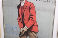 Circa 1910 Yale Mixture Advertising Poster - Framed