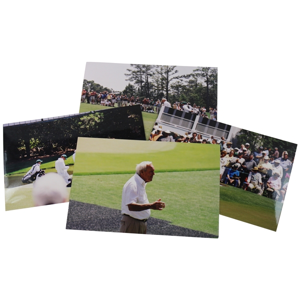 Four (4) Arnold Palmer 2004 Masters Tournament Original Photos- Palmers Last Masters