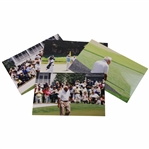 Four (4) Arnold Palmer 2004 Masters Tournament Original Photos- Palmer's Last Masters