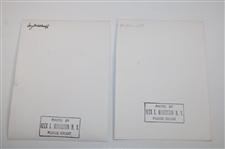 Pair of Original Cary Middlecoff Mid Swing Photos By Alex Morrison