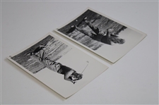 Pair of Original Bob Hope Mid Swing & Post Swing Photos By Alex Morrison