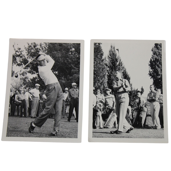 Pair of Original Cary Middlecoff Post Swing Photos By Alex Morrison