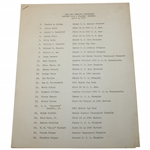 1951 Masters Tournament Auction Pool - Players Records & Qualifiers