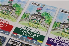 2017 & 2018 Masters Tournament Drive/Chip & Putt, Monday, Tuesday & Wednesday Practice Rd Tickets (8)
