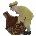 Classic Nineteenth Hole Golfer Porcelain Mini Flask - Made in Japan